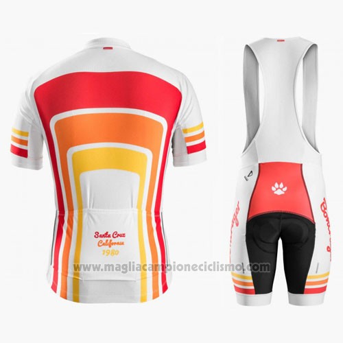 2016 Abbigliamento Ciclismo Trek Bontrager Rosso e Bianco Manica Corta e Salopette